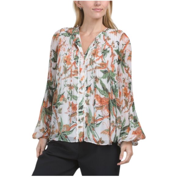 KOBI HALPERIN Helen Printed Blouse - Picture 1 of 2